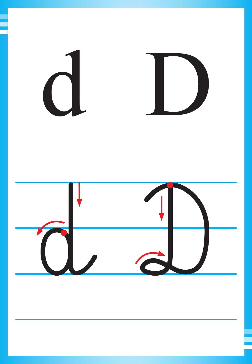 Alfabet polski, pisany dla dzieci do druku 9