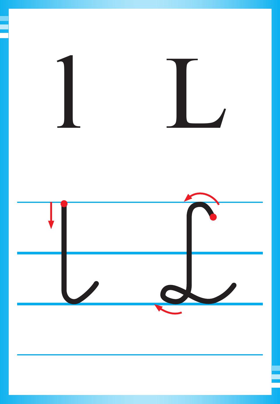Tablice edukacyjne do druku: Alfabet + kierunek pisania 2