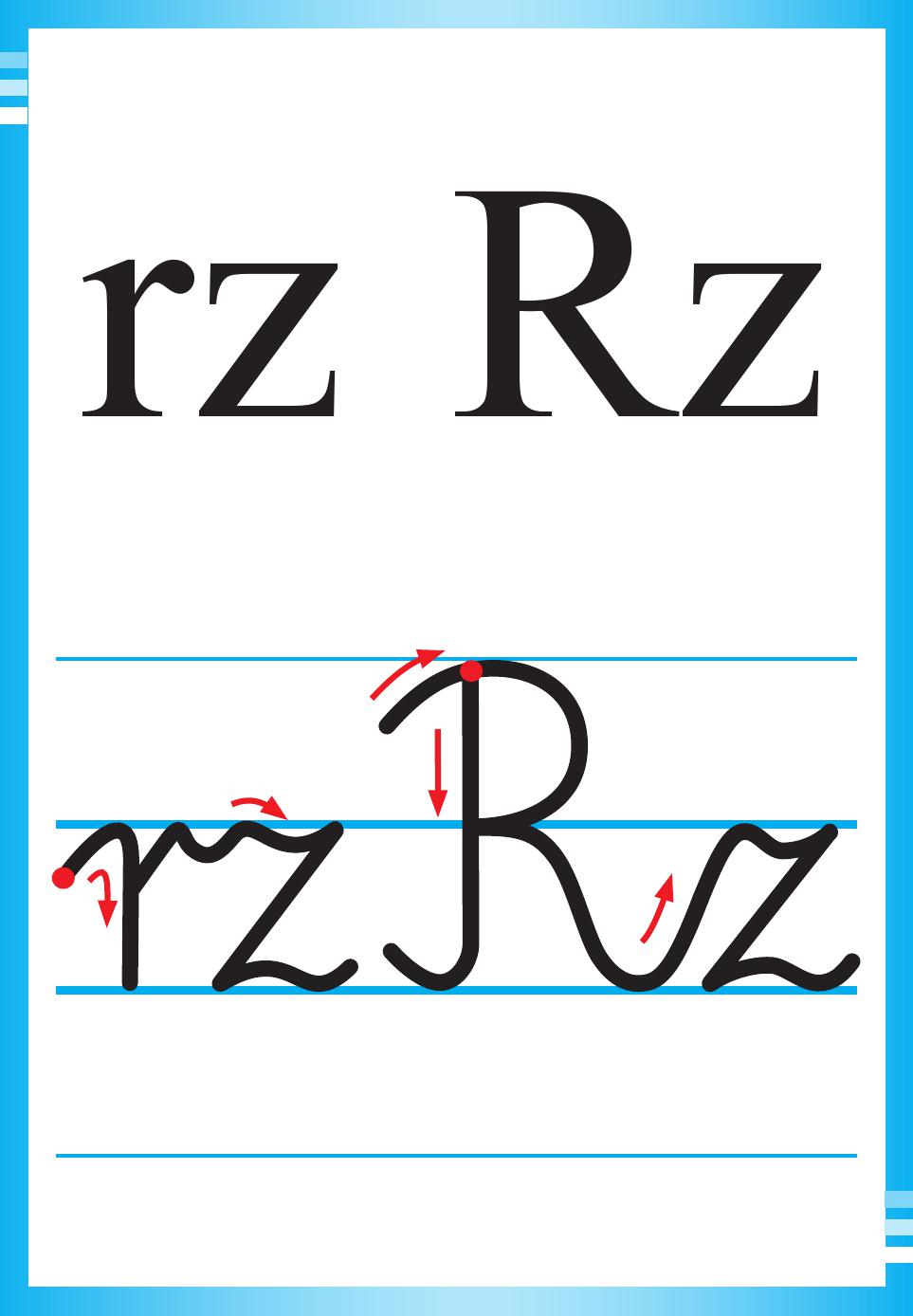 Alfabet polski, pisany dla dzieci do druku 31
