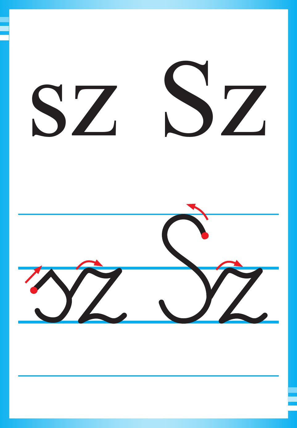 Alfabet polski, pisany dla dzieci do druku 34