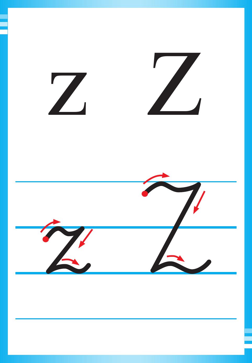 Alfabet polski, pisany dla dzieci do druku 40