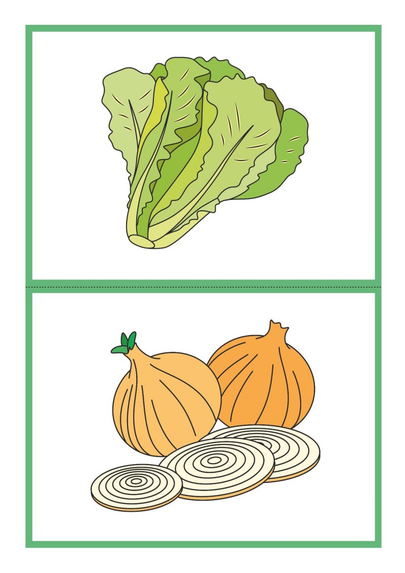 Tablice edukacyjne: warzywa do druku 14