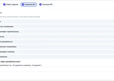 IPET online – tworzenie Indywidualnego Programu Edukacyjno-Terapeutycznego z pomocą AI 43