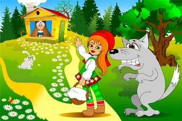Obrazek do pytania: Babcia mieszkała w zamku.