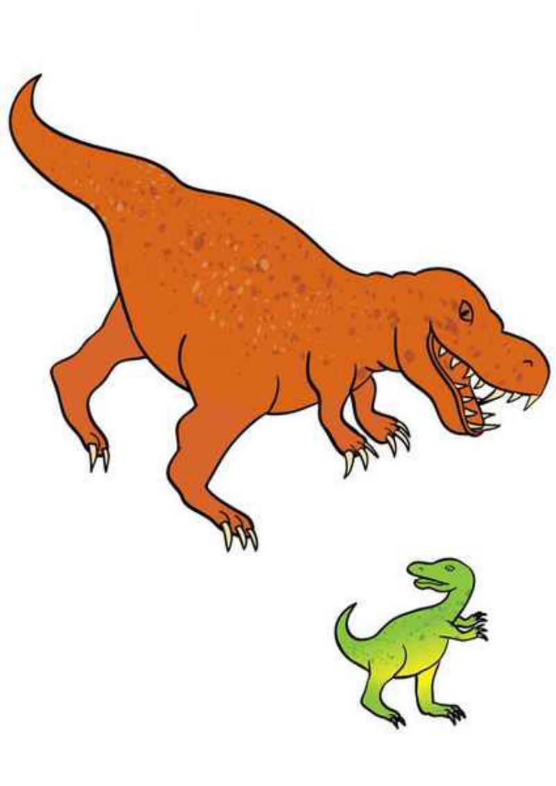 historyjka obrazkowa: Dinozaury 1