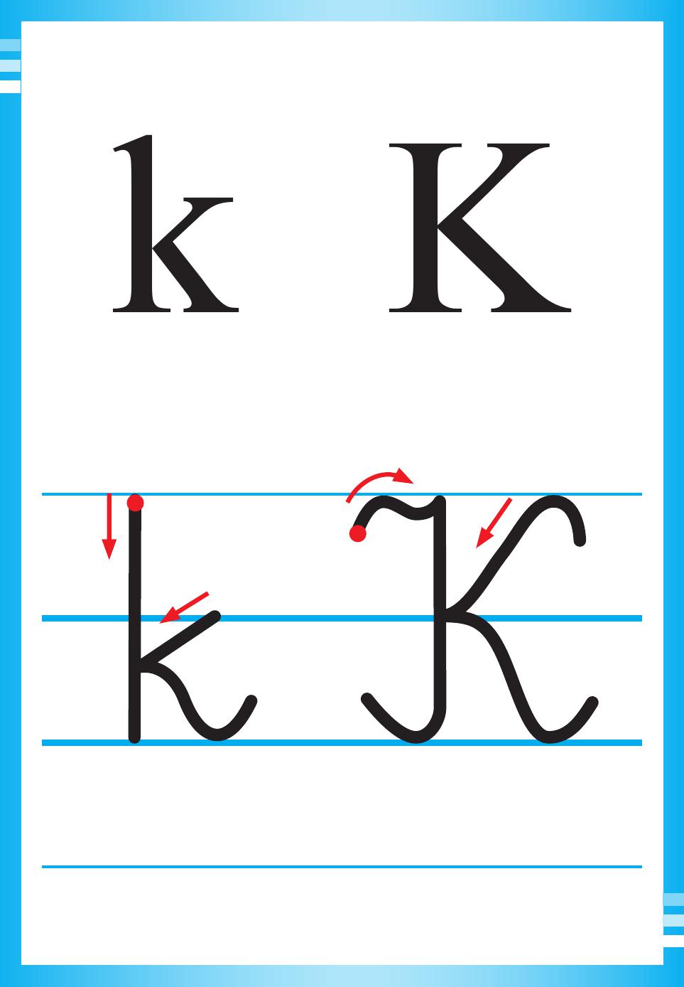 Alfabet polski, pisany dla dzieci do druku 20