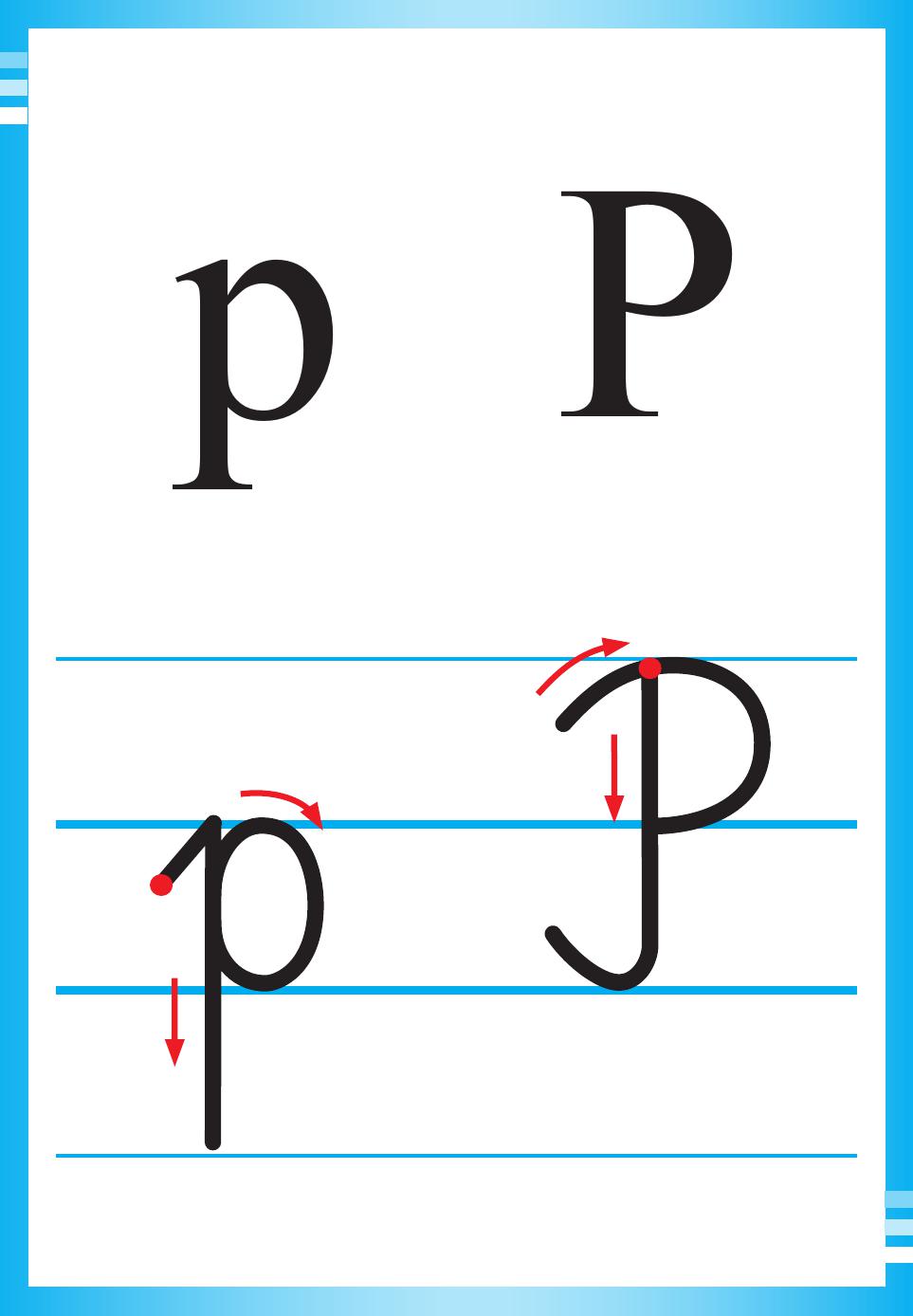 Alfabet polski, pisany dla dzieci do druku 29