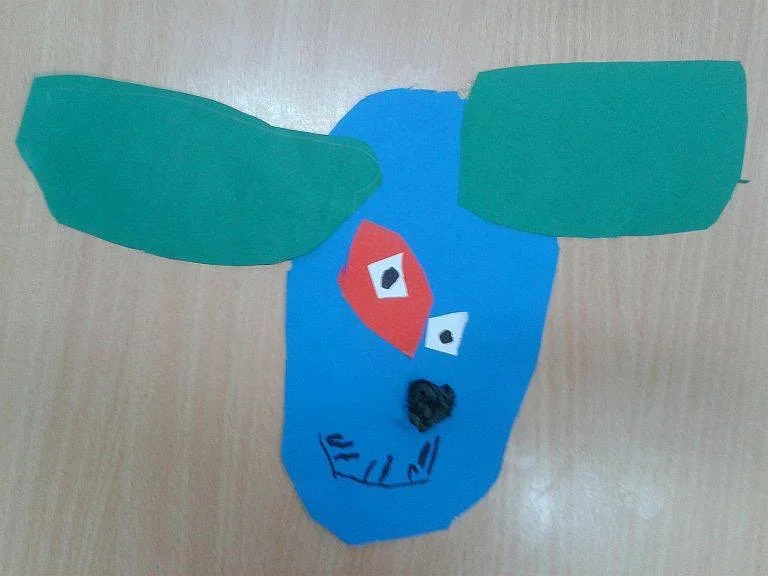 Praca plastyczna: Pieski z bloku technicznego