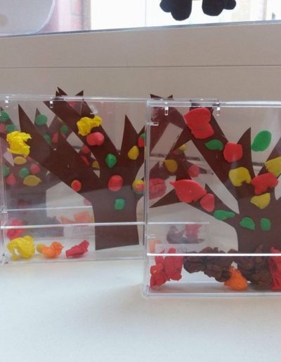 Praca plastyczna: Jesień zamknięta w pudełku 2