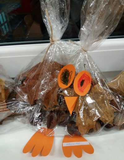 Praca plastyczna: Sowa z worka 2