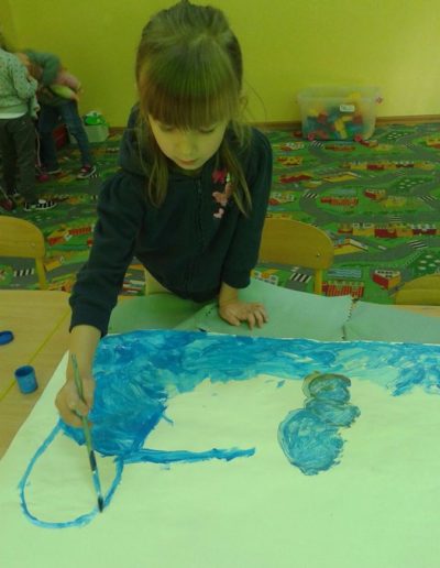 Praca plastyczna: Bałwanki - praca zbiorowa 6