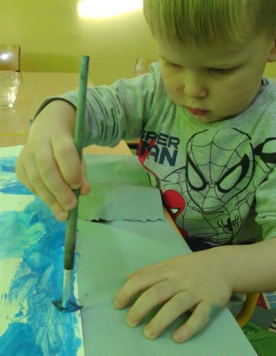 Praca plastyczna: Bałwanki - praca zbiorowa 8