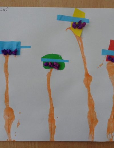 Praca plastyczna: Baloniki z wełny i kolorowego papieru 7