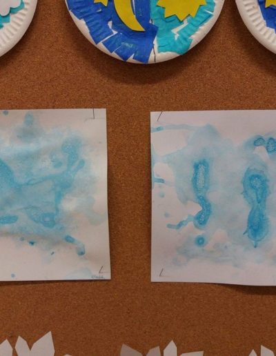 Praca plastyczna: Chmury z baniek mydlanych 1