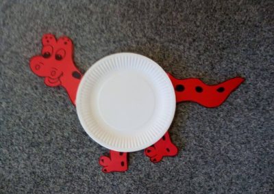 Praca plastyczna: Dino z talerza