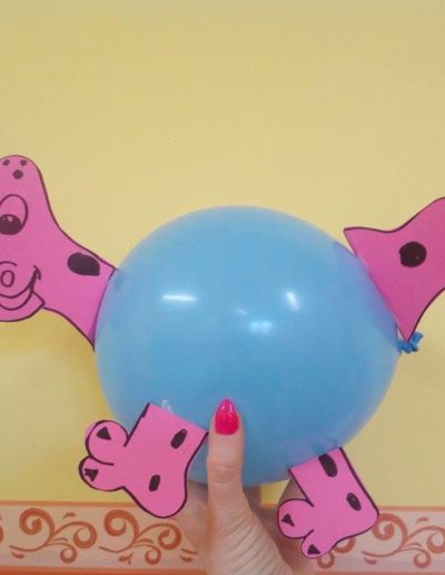 Praca plastyczna: Dinozaury z balonów 1