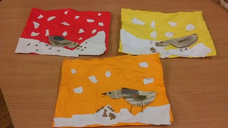 Praca plastyczna: Dokarmiamy ptaki