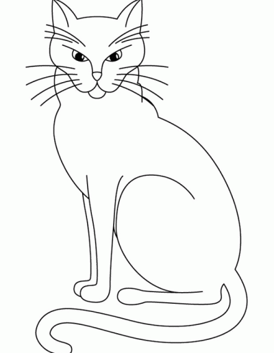 Praca plastyczna: Koty z kształtów 1