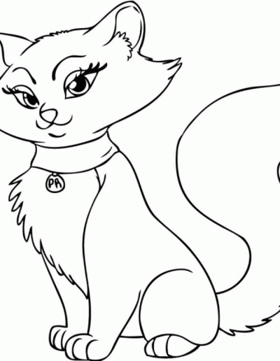 Praca plastyczna: Koty z kształtów 3