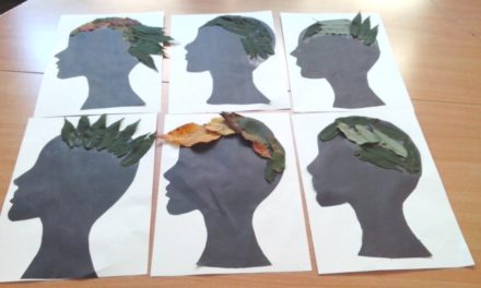 Praca plastyczna: Jesienne fryzury z liści