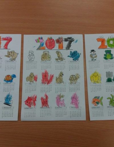 Praca plastyczna: Kalendarz 1