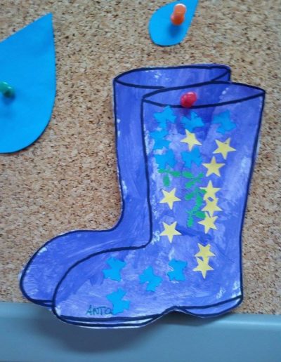 Praca plastyczna: Kalosze farbą malowane 1