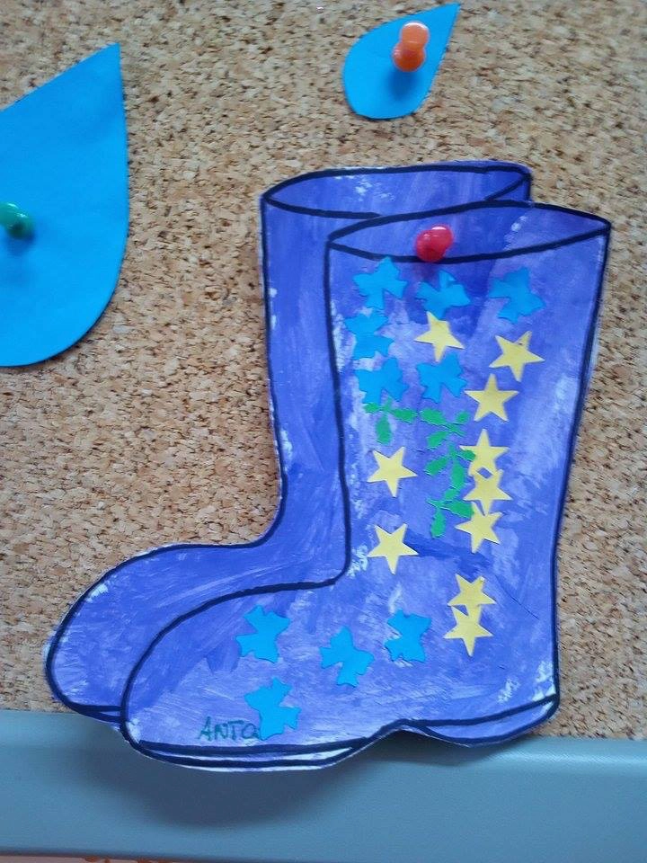 Praca plastyczna: Kalosze farbą malowane