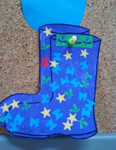 Praca plastyczna: Kalosze farbą malowane 2