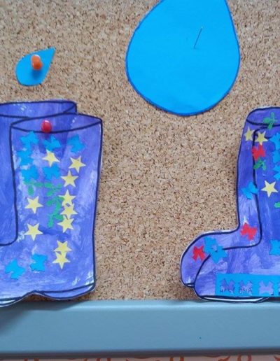 Praca plastyczna: Kalosze farbą malowane 3