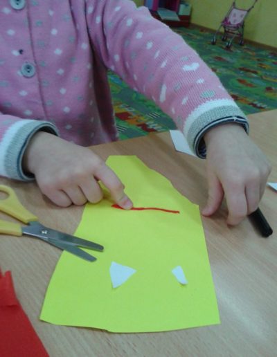 Praca plastyczna: Karnawał - wycinane balony 1