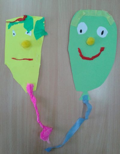 Praca plastyczna: Karnawał - wycinane balony 3