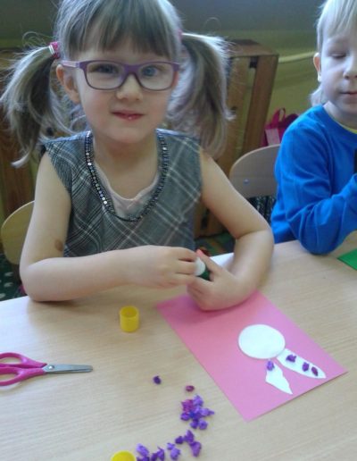 Praca plastyczna: Kartka świąteczna - Zajączek 11