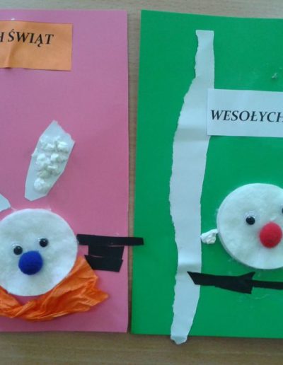 Praca plastyczna: Kartka świąteczna - Zajączek 7