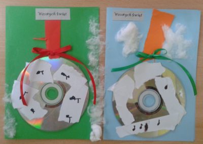 Praca plastyczna: Kartki świąteczne - bombka