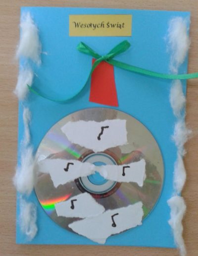 Praca plastyczna: Kartki świąteczne - bombka 4