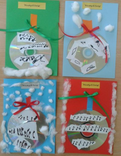 Praca plastyczna: Kartki świąteczne - bombka 5
