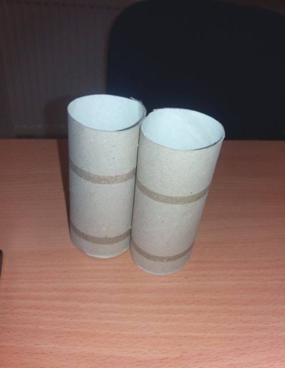 Praca plastyczna: Lornetka z rolki po papierze 1