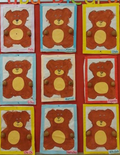 Miś - praca plastyczna 2