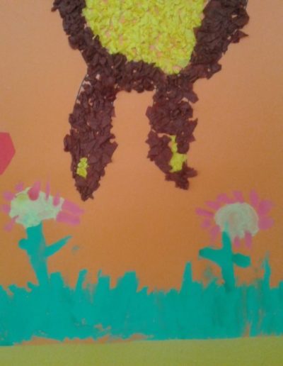 Praca plastyczna: Miś wyklejany kuleczkami z bibuły 5