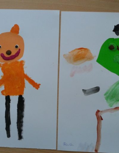 Praca plastyczna: Misie farbkami malowane 1