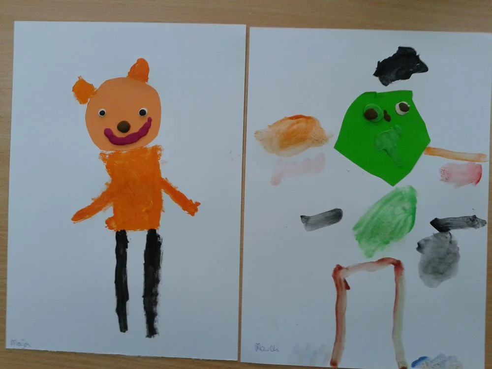 Praca plastyczna: Misie farbkami malowane