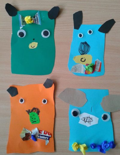 Praca plastyczna: Misie 2 - wycinanki 12