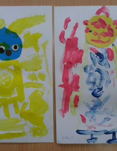 Praca plastyczna: Misie farbkami malowane 2