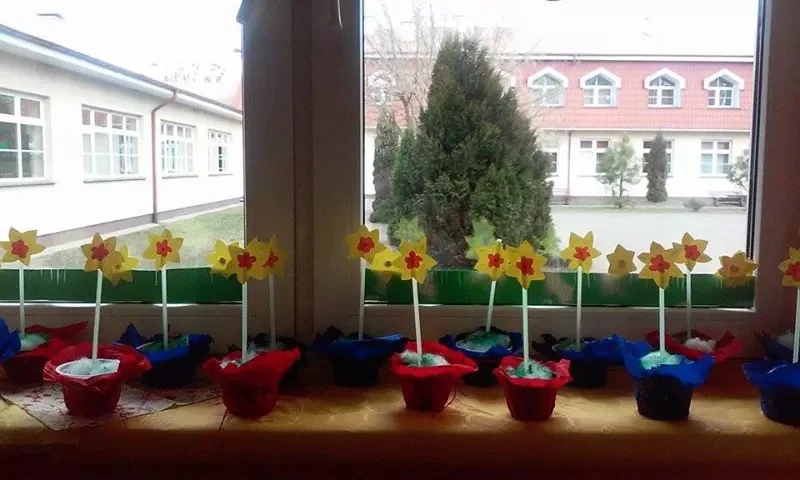 Praca plastyczna: Narcyz z waty