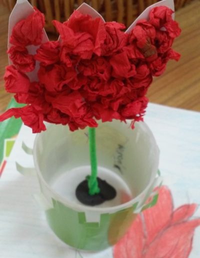 Praca plastyczna: "Od ziarenka do kwiatka" - Tulipan 1