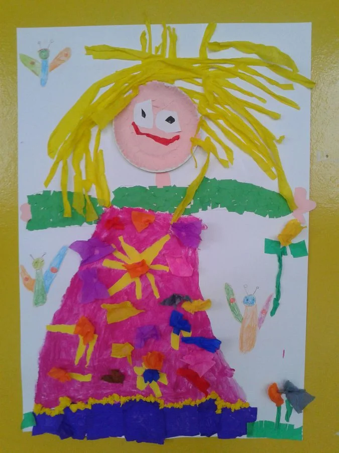 Pani Wiosna farbkami malowana – praca grupowa