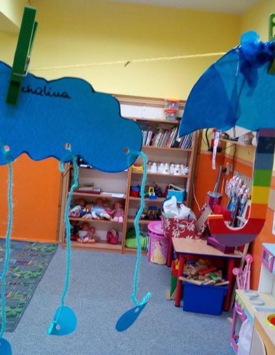 Praca plastyczna: Parasol z woreczków śniadaniowych 2