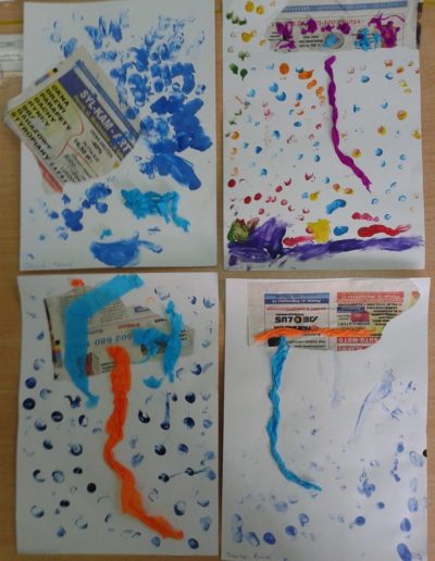 Praca plastyczna: Parasol z gazet 7