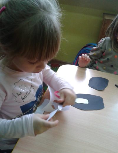 Praca plastyczna: Pingwinki z bloku technicznego 2