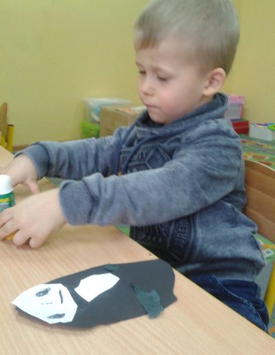 Praca plastyczna: Pingwinki z bloku technicznego 8